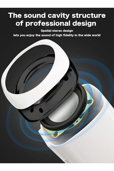 COOYA White Computer Speakers, 6W PC Powered, USB Speaker Monitor Speakers, for Desktop Computer