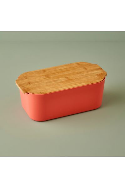 Bella Maison Breed 2in1 Bread Box with Cutting Board Salmon (33X18,5X12 cm)