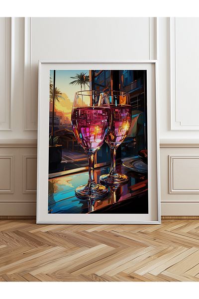 HOMEPACK Pictură cu un singur cadru din lemn Pictură poster dintr-o bucată TK/917