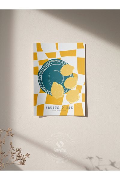 Sweetco Fruits D'été Series No1 - Αφίσα με λεμόνι χωρίς πλαίσιο
