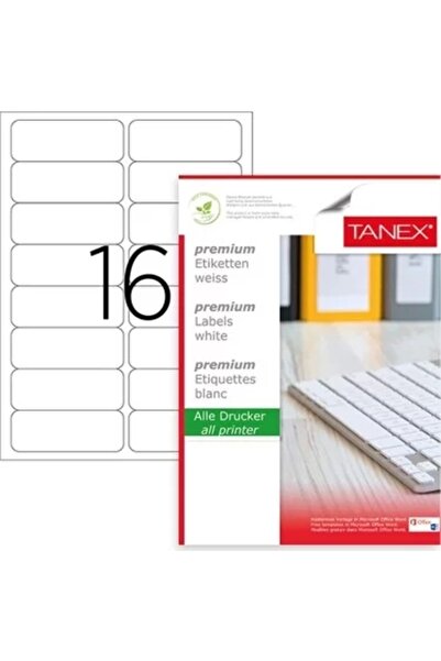 Tanex قسط 99.1x34 ملمعلامة ليزر A4 100 قطعة Tw-2016
