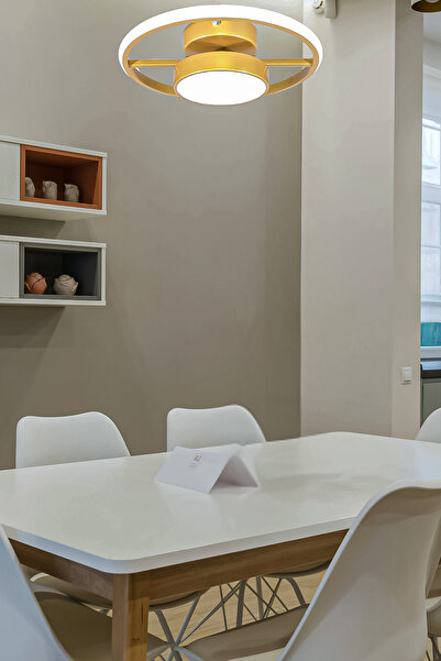 Fer Avize Ufo Ledli Tekli Modern Avize Enerji Tasarruflu Hol Giyinme Odası  Çocuk Odası Cafe  Beyaz Işık