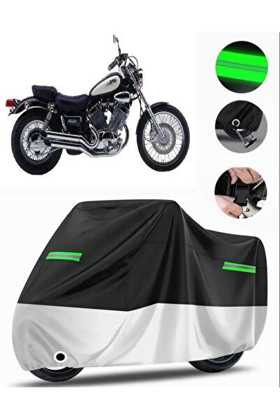 MotoEN Yamaha Virago Xv 535 Compatible Motorcycle Tarpaulin Premium (Lock Com...