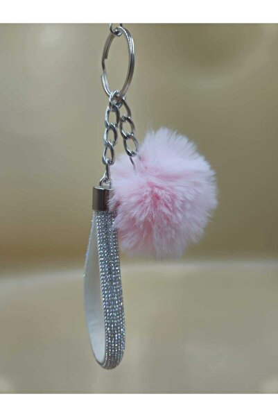 sıcak köşe Breloc cu înger argintiu cu opțiune de pompon mic