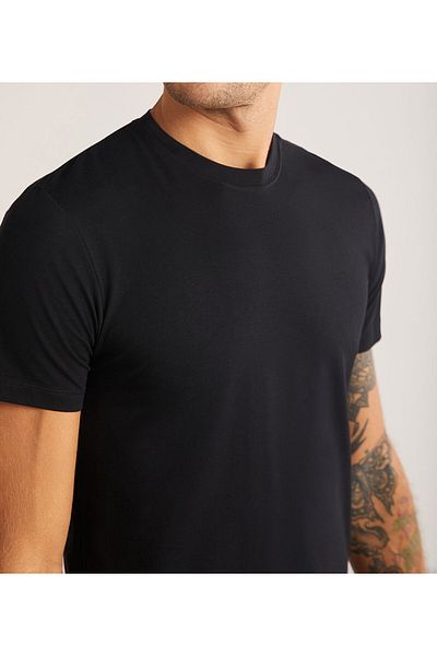 Kom Men's 4 Pack Cotton & Modal Crew Neck T-Shirt Set Lk.01.09.Ll.029