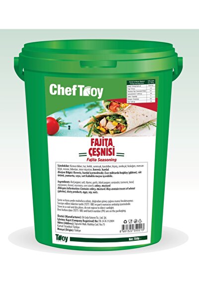 FAJİTA ÇEŞNİSİ 0,750 KG