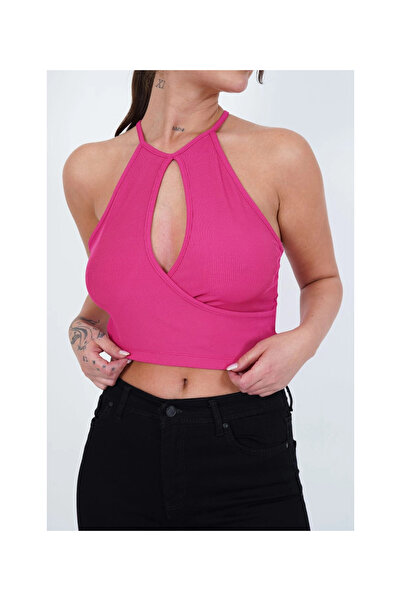Cotton Mood 23254137 بلوزة بدون أكمام بحمالات وصدر مزدوج من فوسيا