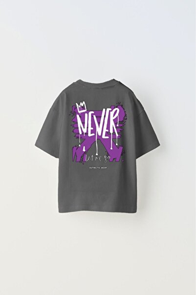 GIA - ART Nikada me ne puštaj   Napisano Štampano   Dimljeno dete T-shirt