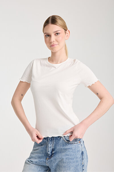 Kallisto Alb catifelat Baby Overlock Detaliat Bumbac Modal Basic