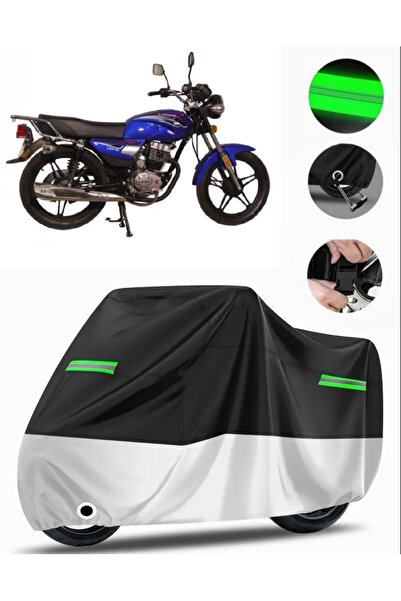 MotoEN غطاء دراجة نارية ممتاز متوافق مع حقيبة Lifan Lion 100 (متوافق مع القفل...
