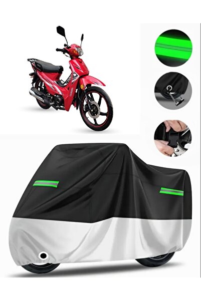MotoEN Arora Ar 50-50 Hurricane Rear Bag Compatible Motorcycle Tarpaulin Prem...