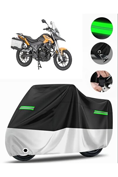 MotoEN Mondial Rx1 Rear Case Compatible Premium Motorcycle Tarpaulin (Lock Co...