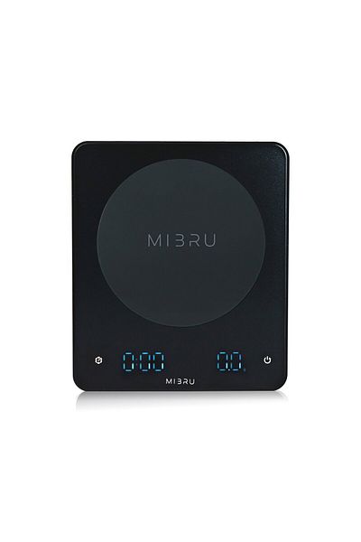 MIBRU Coffee scale digital with timer square black