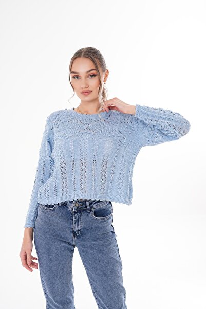 ŞİMAL Жіночий трикотажний светр з помпонами 250269 -