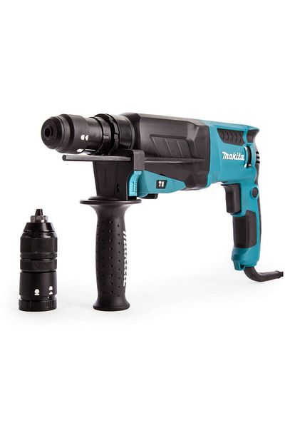 Makita ماكينة الحفر بمطرقة دوارة HR2630T، 3 أوضاع تشغيل، خرسانة 26 مم، 800 وات، 3 كجم