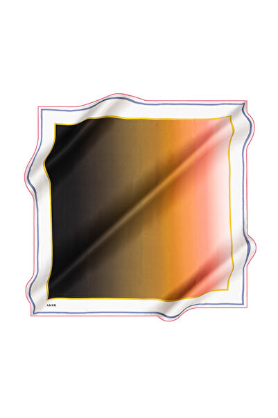 Aker Eșarfă din satin creponat de mătase