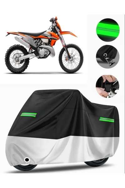 MotoEN غطاء دراجة نارية ممتاز متوافق مع الحقيبة الخلفية KTM 300 EXC TPI (متوا...