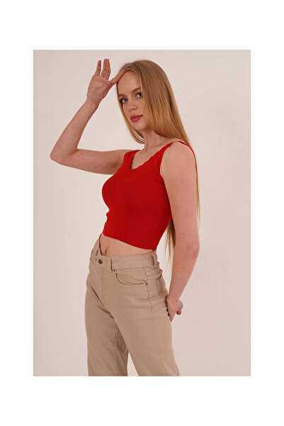 Cotton Mood 23256336 Knitwear Ladder Collar Athlete RED