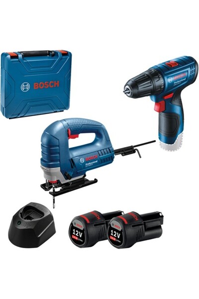 Bosch Gst 8000 E Dekupaj Testere Gsr 120-li Akülü Vidalama Ikili Set