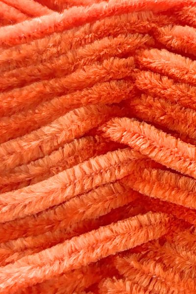 SENSY Velvet Slim Hand Knitted Sweater, Baby Blanket Yarn, Velvet Yarn and Orange Amigurumi