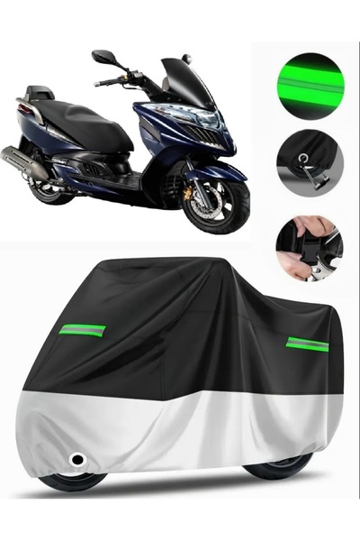 MotoEN قماش مشمع للدراجات النارية Kymco Dink 200i متوافق مع الحقيبة الخلفية ل...