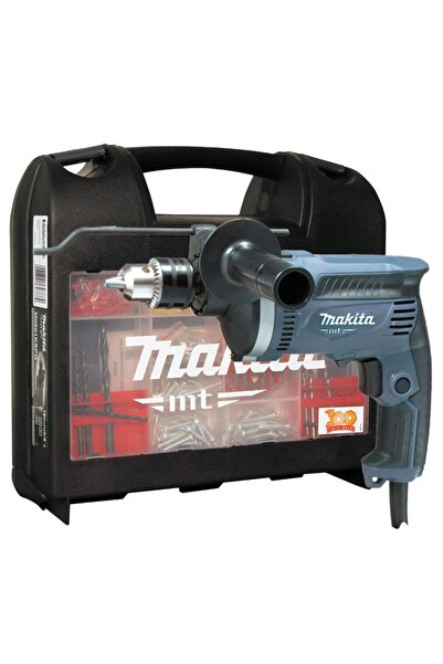 Makita ماكينة الحفر الكهربائية M8100KSPG، للبناء والفولاذ والخشب، بمقبض 13 مم...