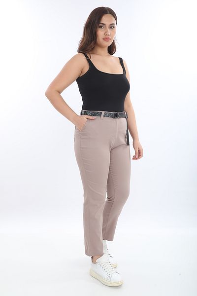 EXİTLİNE Women's Belted Side Pocket Trousers