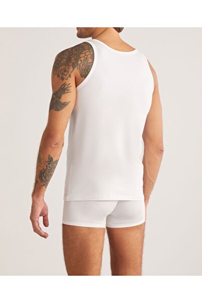 Kom Men's Cotton & Modal Basic Strap 4 Pieces Undershirt Lk.01.09.Ll.019