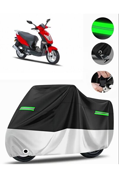 MotoEN غطاء خلفي متوافق مع Motoran Sprint 125 من القماش المشمع الفاخر للدراجا...