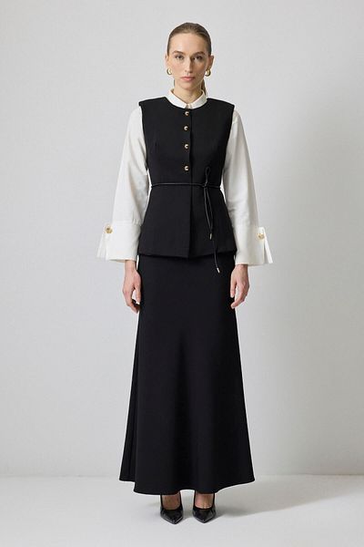 Touché Privé Gold Buttoned Fit Vest