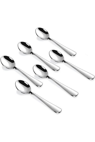 COOYA 6 Pcs Demitasse Espresso Spoons, 4.7 Inches Stainless Steel Mini Coffee Spoons