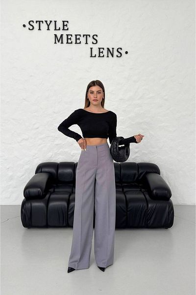 JANSO GROUP -Women's Loose Leg Long Fabric Pants