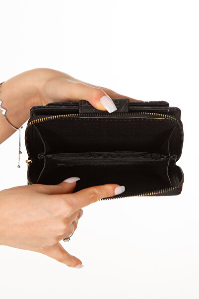 Newish Polo Portofel din țesătură cu model - modă, suport card și compartiment pentru telefon