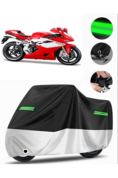 MotoEN غطاء دراجة نارية متوافق مع MV Agusta F4 Premium (متوافق مع القفل) - أس...