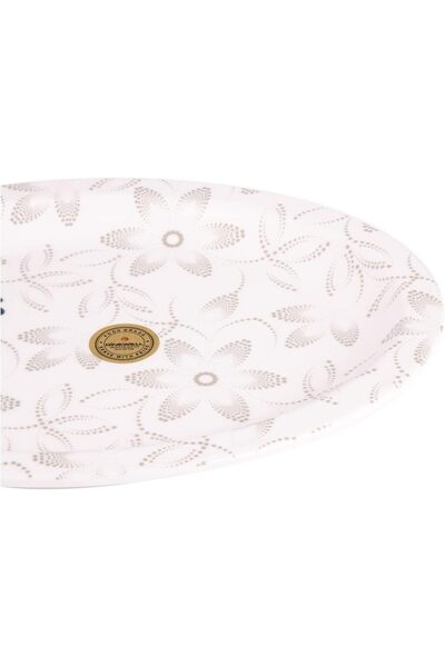 AKDC DJ M/MINE OVAL PLATTER 25CMX34CMX2CM White