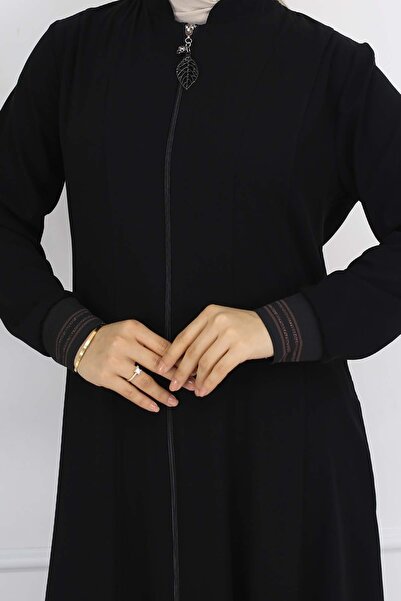benguen Mevlana Ferace with Elastic Sleeve - Black 1001