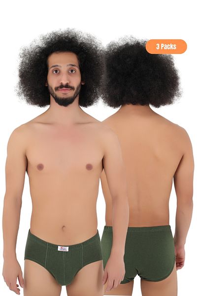 CENNETOĞLU Cennetoğlu 3-Pack Economical Cotton Men's Slip Panties - Comfort and Quality All Day Long