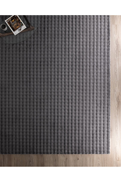 Madame Coco Vivre Bubble Halı - Antrasit - 200x300 cm