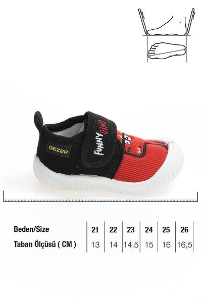 GEZER Boy's Daily Velcro Slippers Shoes