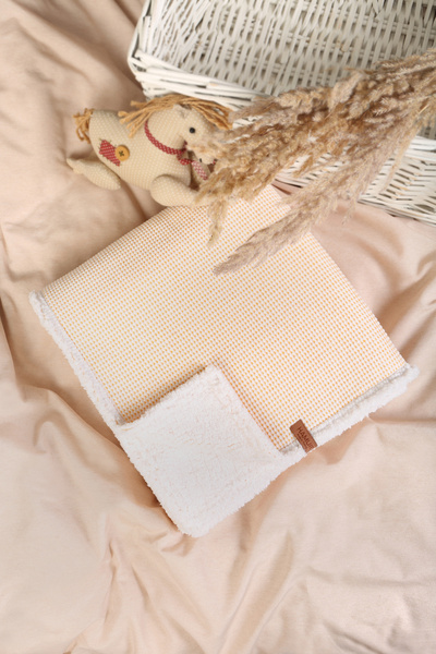 HAMUR Pouf Baby Kids Blanket 80X100 cm Sheep Hair Blanket Alize Yellow