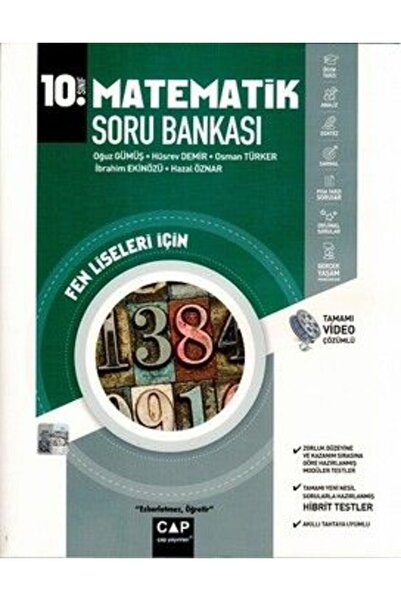 Çap Yayınları Çap Yayınları 10. Sınıf Matematik Fen Lisesi Soru Bankası
