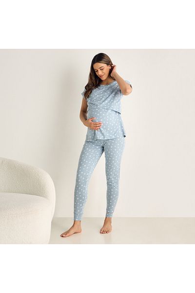 FAV All-Over Print Cotton Maternity Pyjama Set