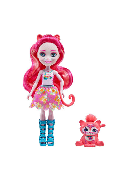 Enchantimals Popüler Karakter Bebekler Texie Tiger ve Sabre HXB97