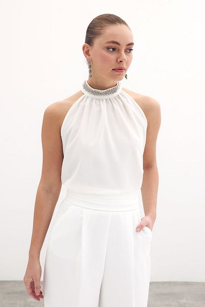 Sateen Tancuri EKRU - Accesorii pentru guler