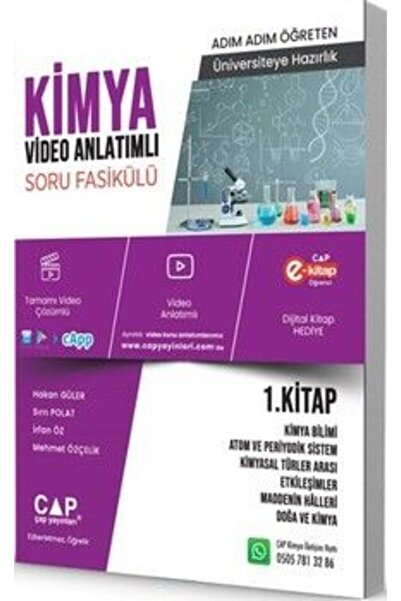 Çap Yayınları Çap Yayınları Kimya 1. Kitap Konu Anlatımlı Soru Bankası
