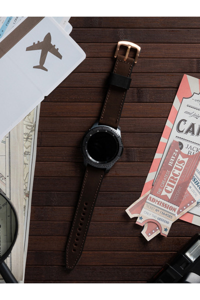 vagave حزام جلدي لساعة Galaxy Watch مقاس 20 مم متوافق مع مقاسات 40-47 مم يمكن الاختيار منها