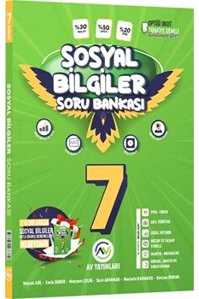 AV YAYINLARI Av Yayınları 7. Sınıf Sosyal Bilgiler Soru Bankası