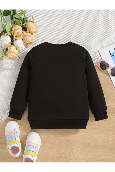 aynewmoda Cat Love Printed Sweatshirt