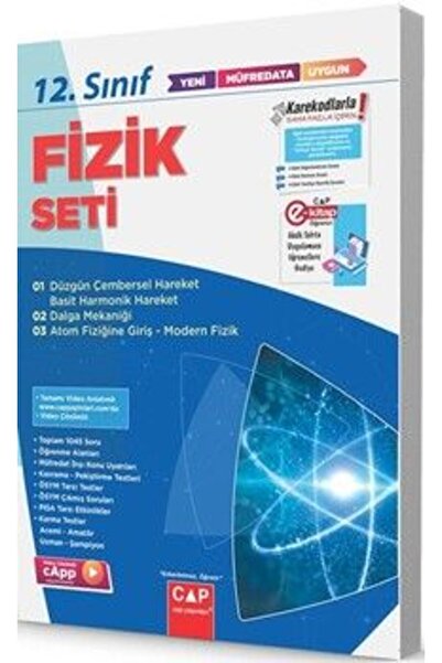 Çap Yayınları Çap 12. Sınıf Fizik Anadolu Lisesi Seti
