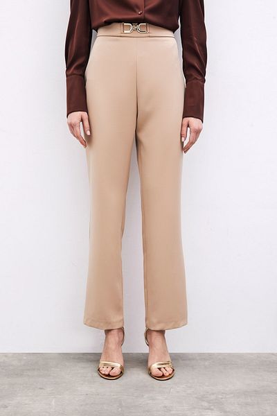 Sateen بنطلون بتفاصيل إكسسوارات من الجمل
